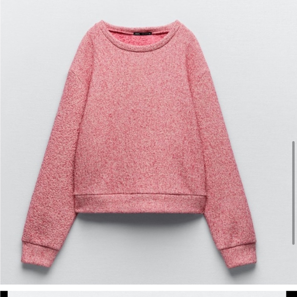 Zara size small new with tags generous fit fleece lined sweater sweatshirt - Picture 6 of 16